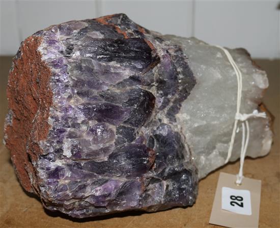 Zimbabwean amethyst quartz specimen (6 kilos)